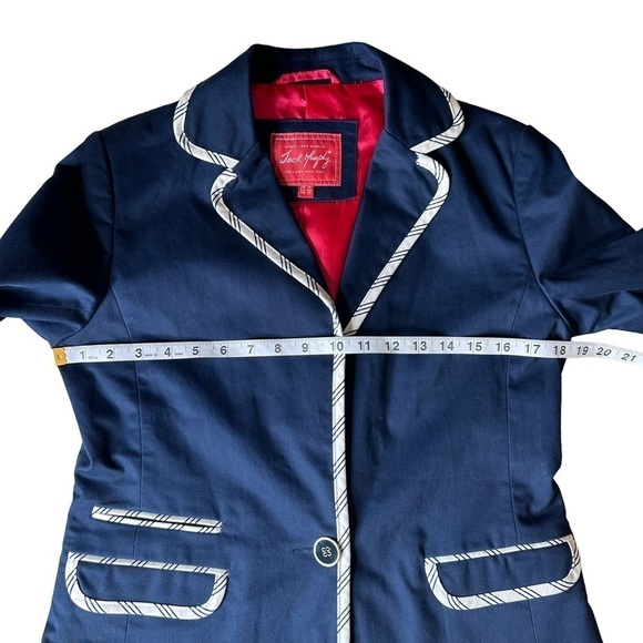 Jack Murphy Navy and White Blazer. Size 10 - Picture 5 of 9